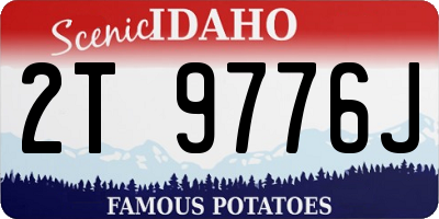 ID license plate 2T9776J