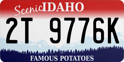 ID license plate 2T9776K