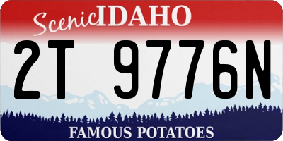 ID license plate 2T9776N