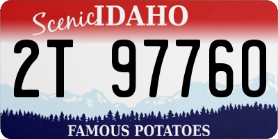 ID license plate 2T9776O