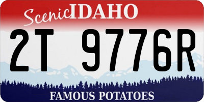 ID license plate 2T9776R