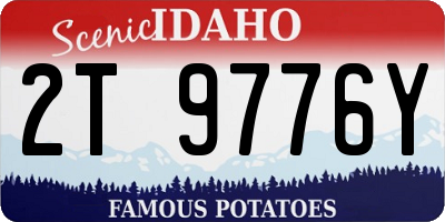 ID license plate 2T9776Y