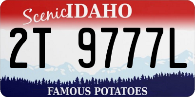 ID license plate 2T9777L