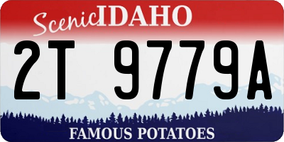 ID license plate 2T9779A