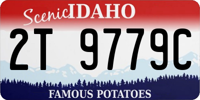 ID license plate 2T9779C