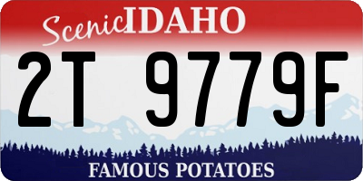 ID license plate 2T9779F