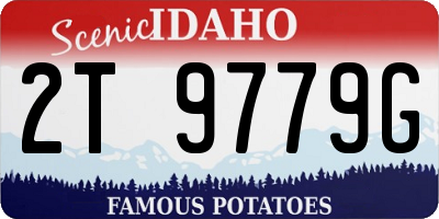 ID license plate 2T9779G