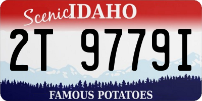 ID license plate 2T9779I