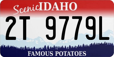 ID license plate 2T9779L