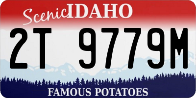 ID license plate 2T9779M