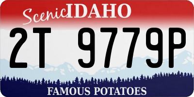 ID license plate 2T9779P