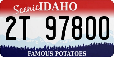 ID license plate 2T9780O