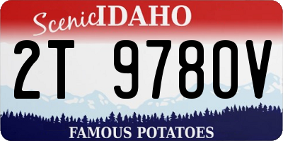 ID license plate 2T9780V