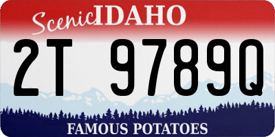 ID license plate 2T9789Q