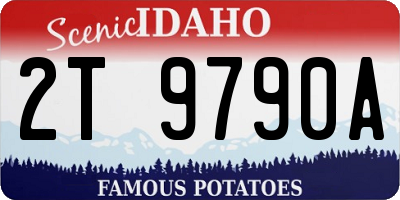 ID license plate 2T9790A