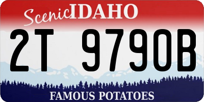 ID license plate 2T9790B