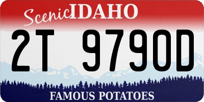 ID license plate 2T9790D