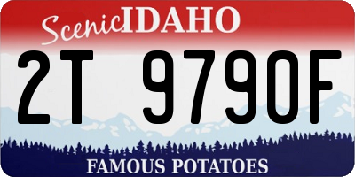 ID license plate 2T9790F