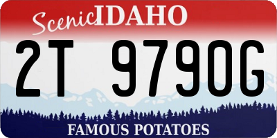 ID license plate 2T9790G