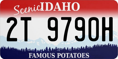 ID license plate 2T9790H