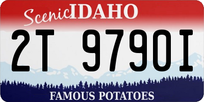 ID license plate 2T9790I