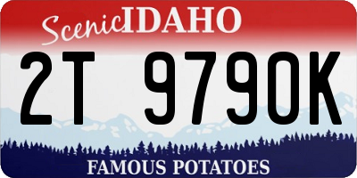 ID license plate 2T9790K