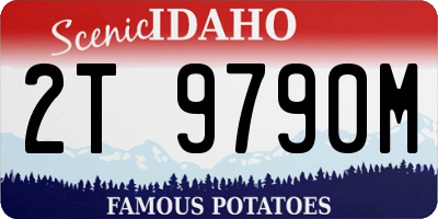 ID license plate 2T9790M