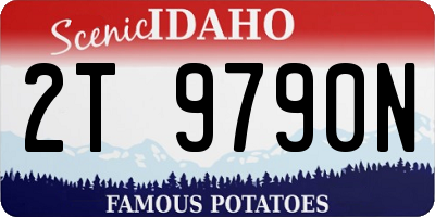 ID license plate 2T9790N