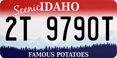 ID license plate 2T9790T