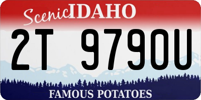 ID license plate 2T9790U