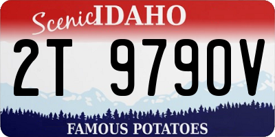 ID license plate 2T9790V