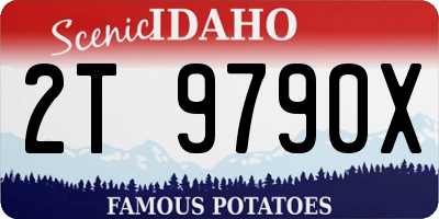 ID license plate 2T9790X