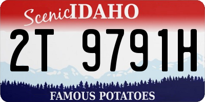 ID license plate 2T9791H