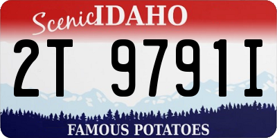 ID license plate 2T9791I