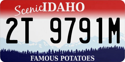 ID license plate 2T9791M