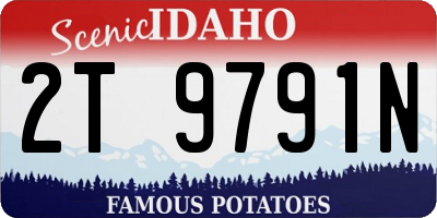 ID license plate 2T9791N