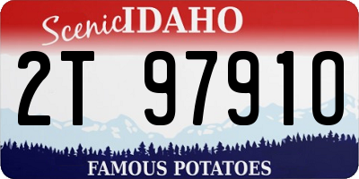 ID license plate 2T9791O