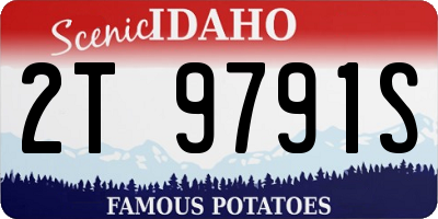 ID license plate 2T9791S