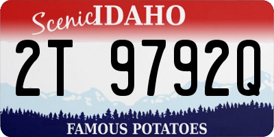 ID license plate 2T9792Q