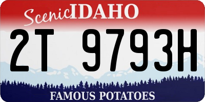 ID license plate 2T9793H