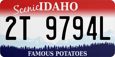 ID license plate 2T9794L