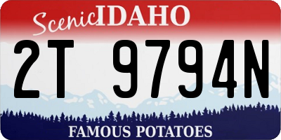 ID license plate 2T9794N