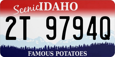 ID license plate 2T9794Q