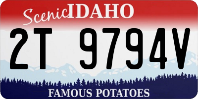 ID license plate 2T9794V