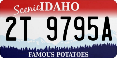 ID license plate 2T9795A