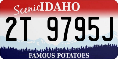 ID license plate 2T9795J