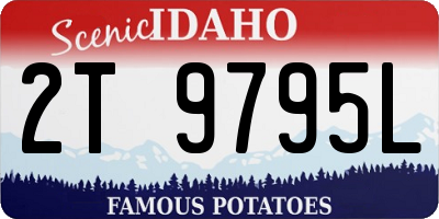 ID license plate 2T9795L