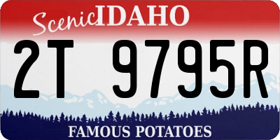 ID license plate 2T9795R