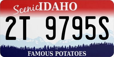 ID license plate 2T9795S