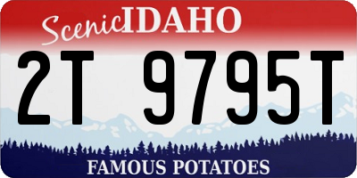 ID license plate 2T9795T